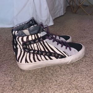 Vintage Havana high top animal print sneakers